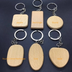 Wood Key Chain Blank Laser Engraving Material W004